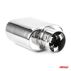 Terminale di scarico in acciaio inox con attacco da 33–50 mm