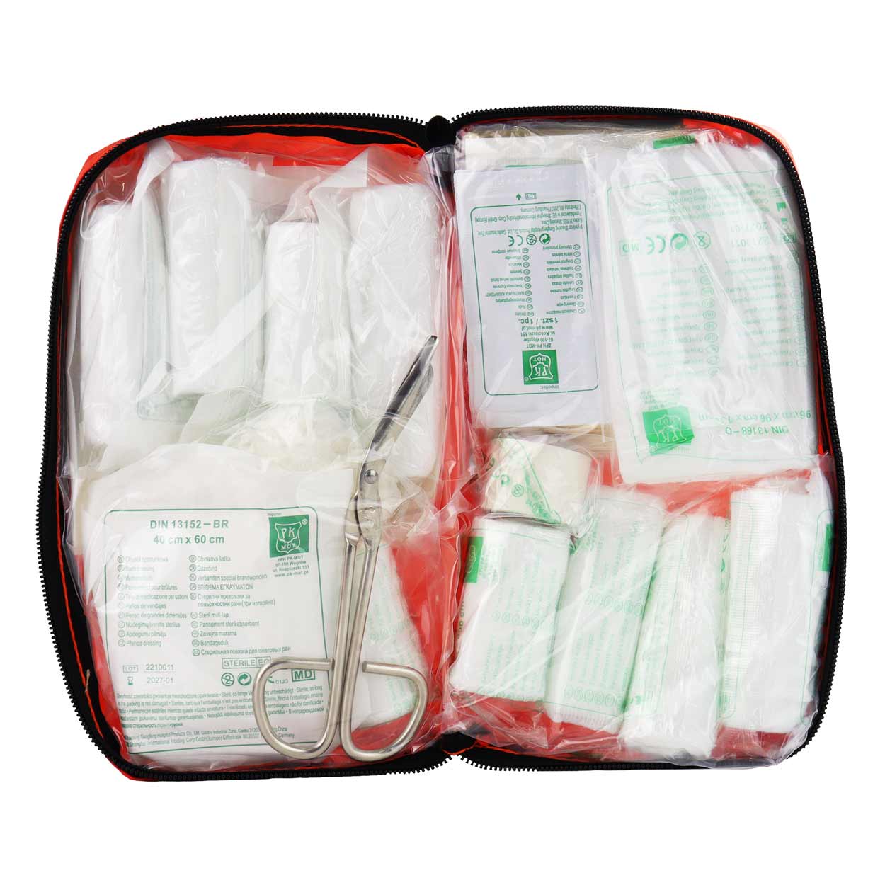 Contenuto del kit di pronto soccorso DIN 13164