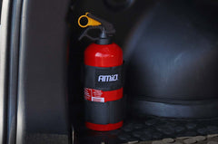 Velcro-rem til fastgørelse af brandslukker i bil