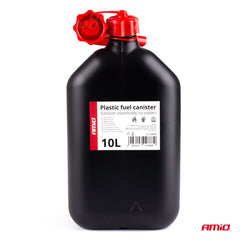 Tanica carburante in plastica nera da 10 litri