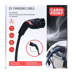Cavo di ricarica Carpoint per auto elettriche Type 2 a 2, 32 A, 3 fasi, 6 metri 