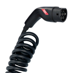 Cavo di ricarica a spirale Carpoint per auto elettriche Type 2 a Type 2, 16 A, trifase, 6 metri 