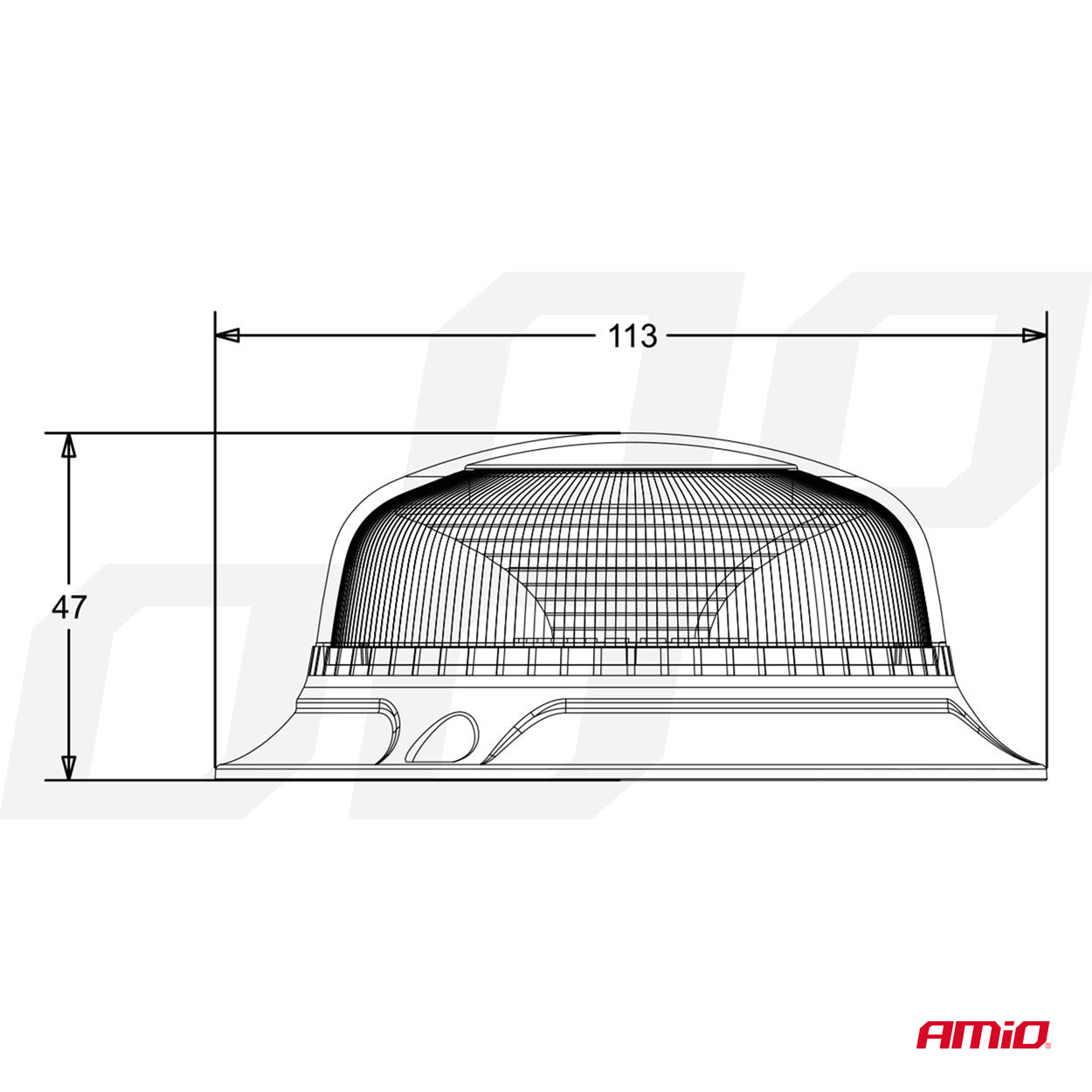 Luce di avvertimento LED con luce arancione