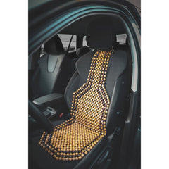 Cuscino coprisedile Carpoint con sfere in legno Classic 126x39 cm 