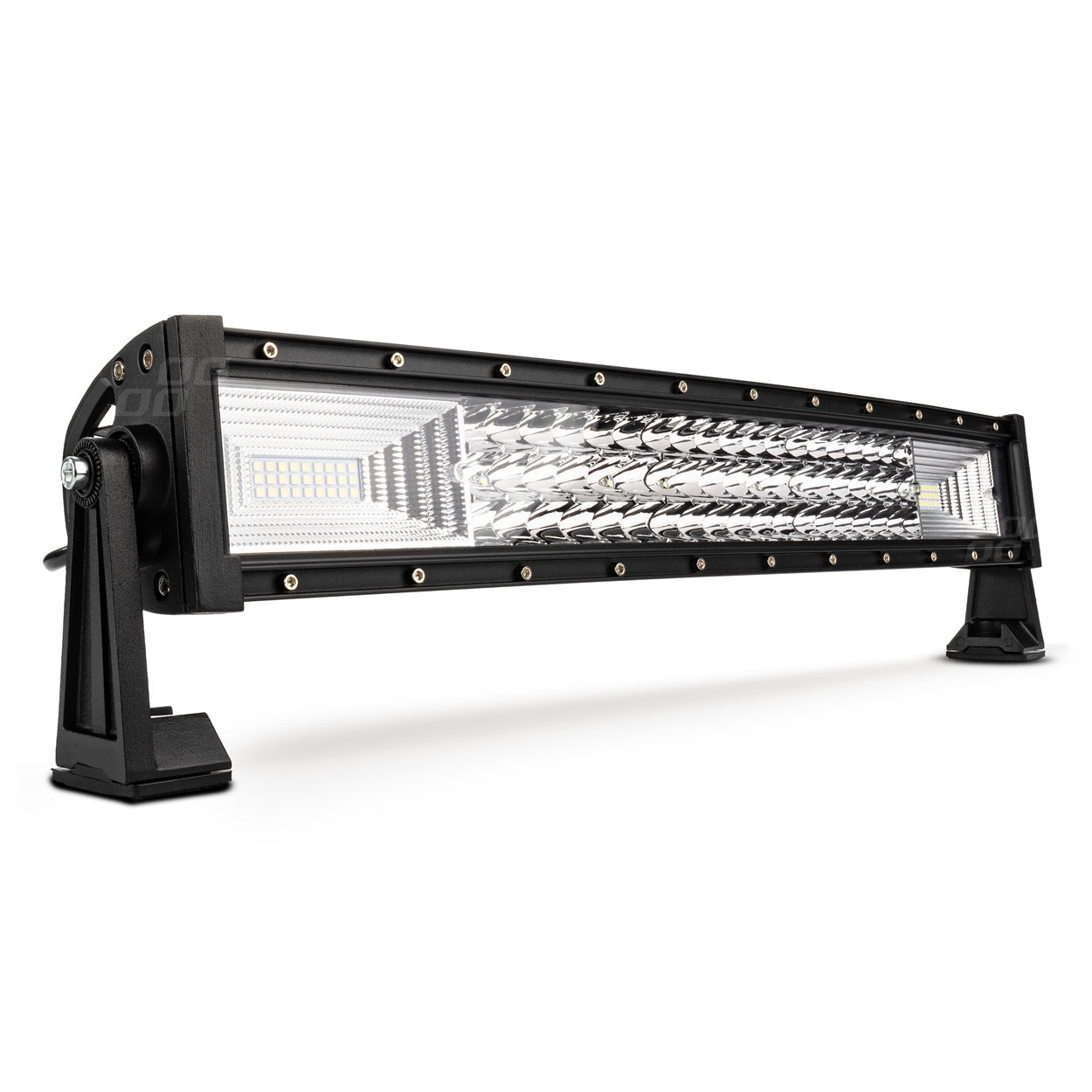 Buet LED-arbejdslygte på 52 cm set forfra