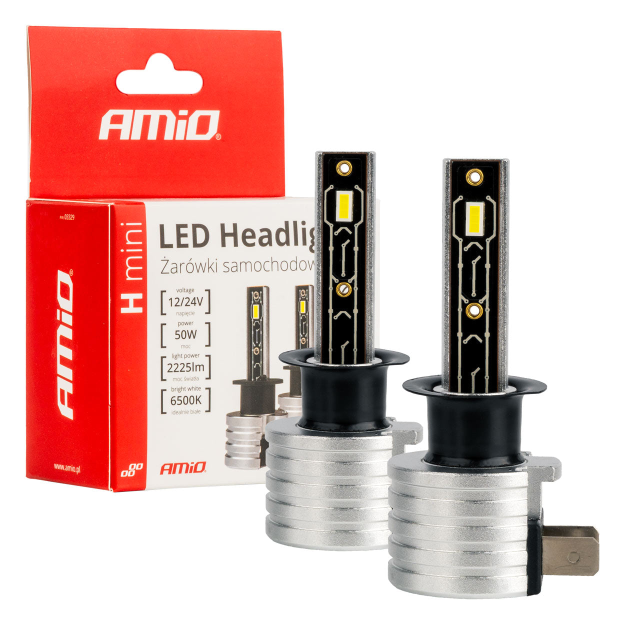 H1 LED-forlygtepærer med hvidt lys