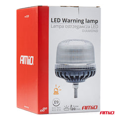 LED advarselslampe W25SB med orange LED-lys