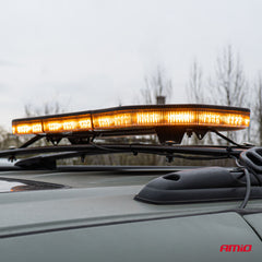 LED blinklysbjælke set fra siden