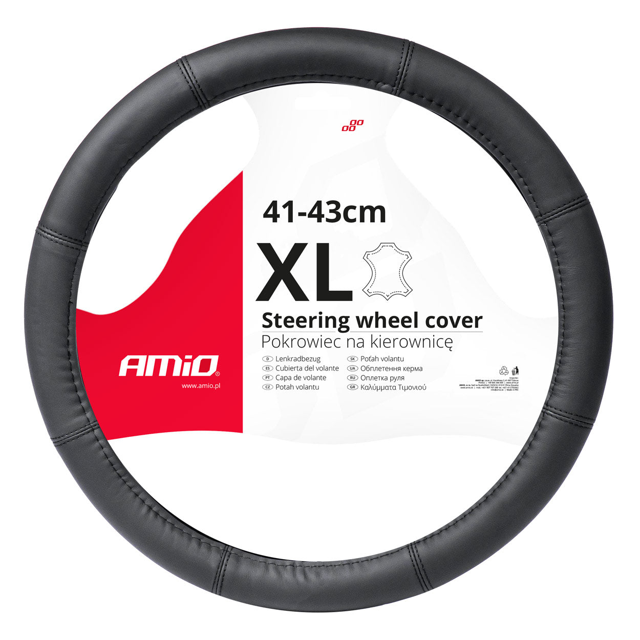 Ratbetræk Leather Series til rat på 41-43 cm