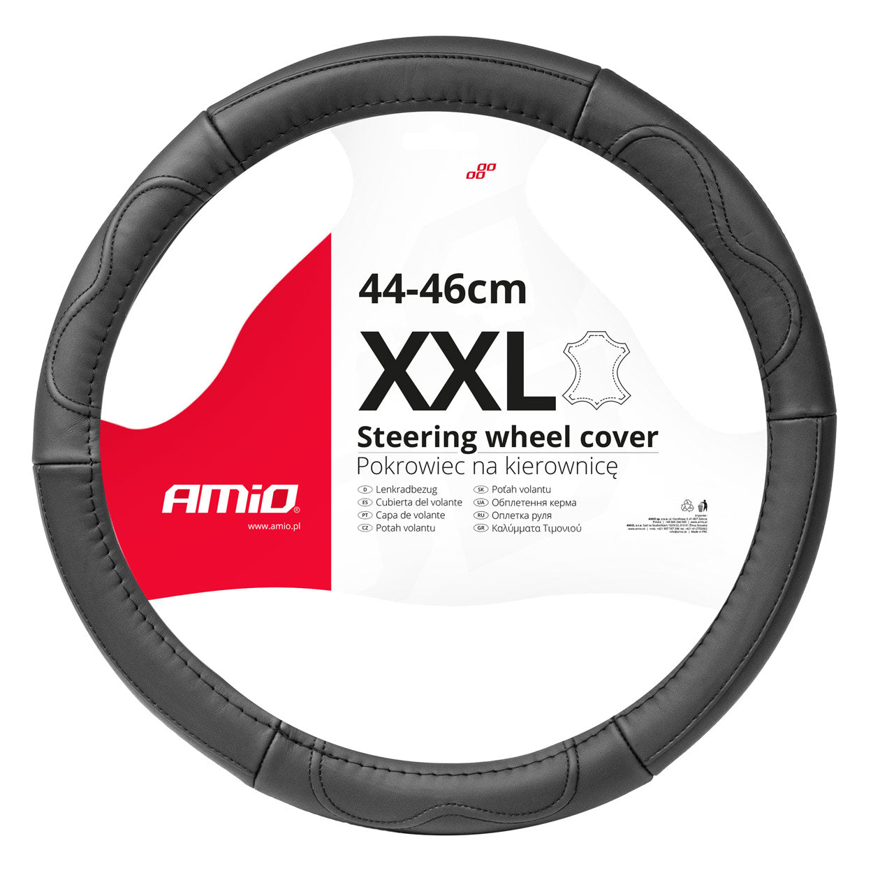 Rattovertræk Leather Series til rat på 44-46 cm