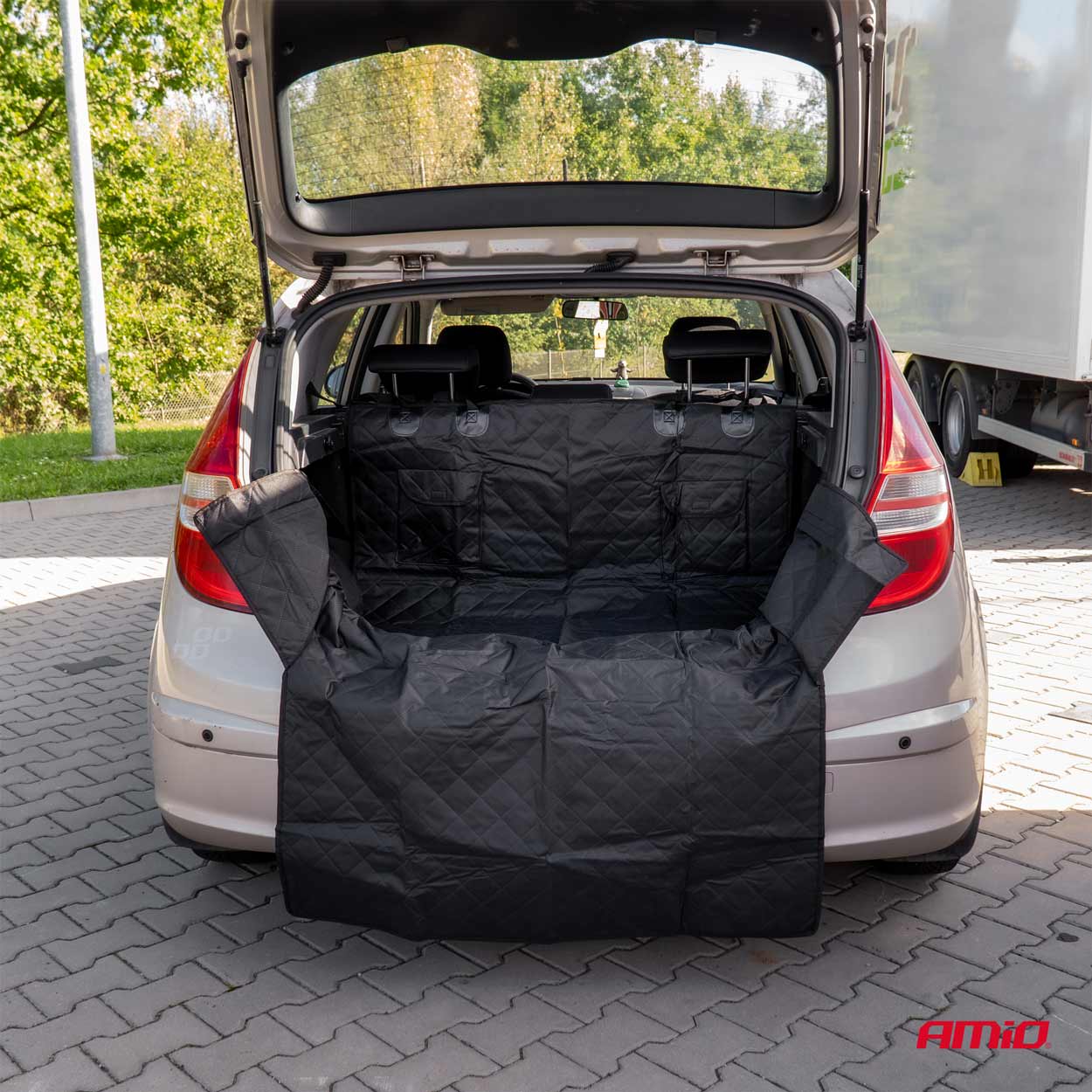 Bagagerumsbeskyttelse med sidepaneler til hundetransport