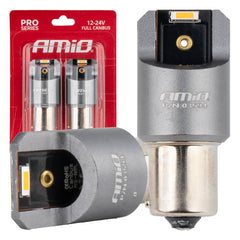 LED-pærer PY21W med CANBUS og orange amber lys