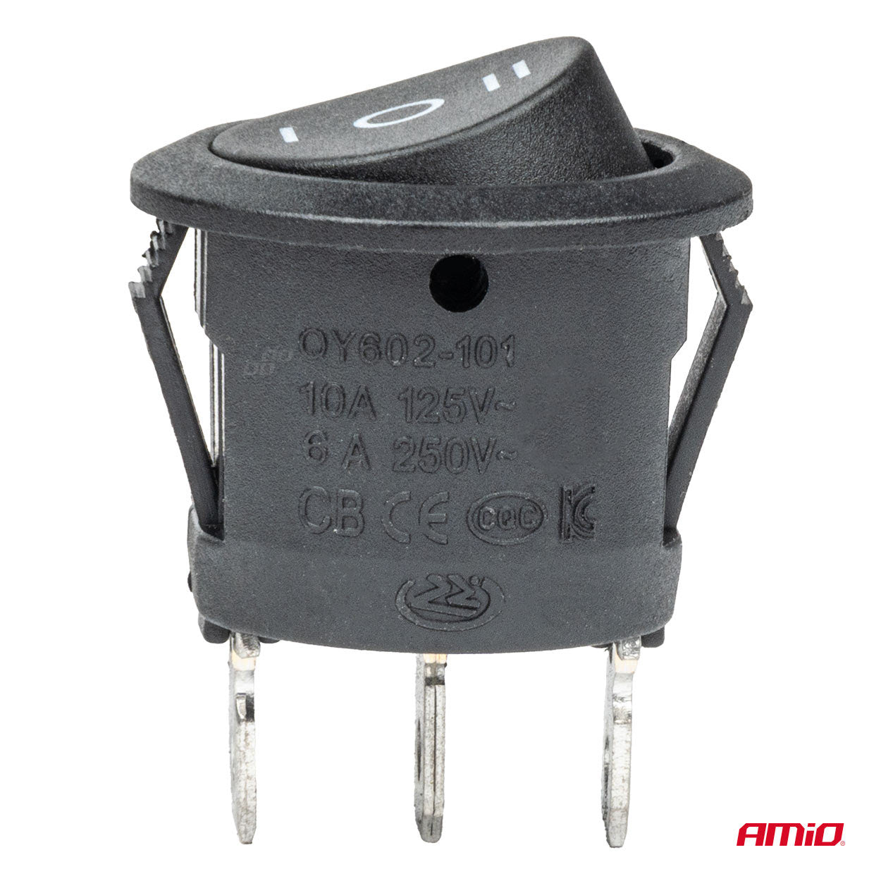 Interruttore a bilanciere ovale per montaggio in foro da 20 mm
