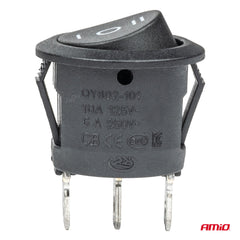 Interruttore a bilanciere ovale per montaggio in foro da 20 mm
