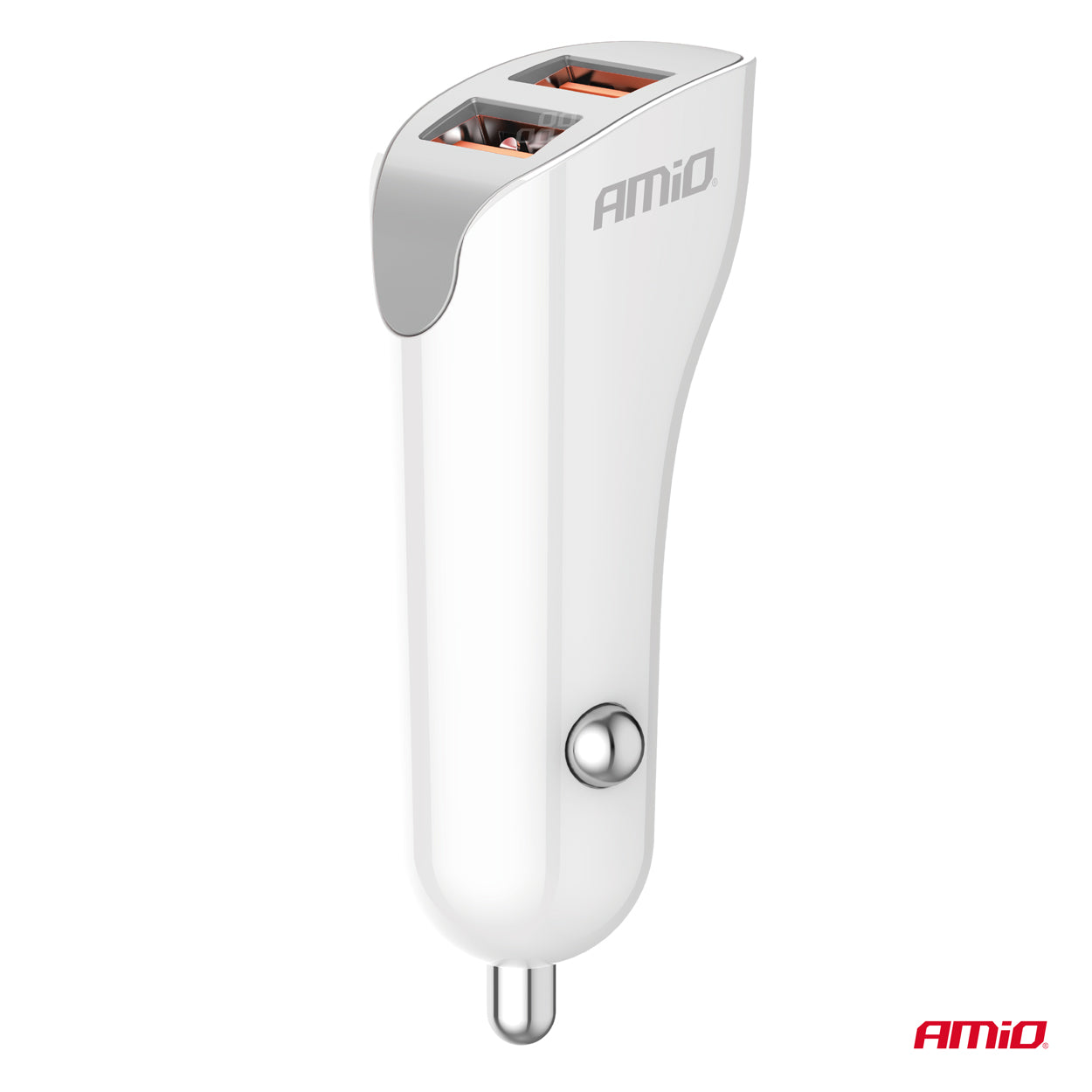 USB-billader til bil med to USB-A-porte
