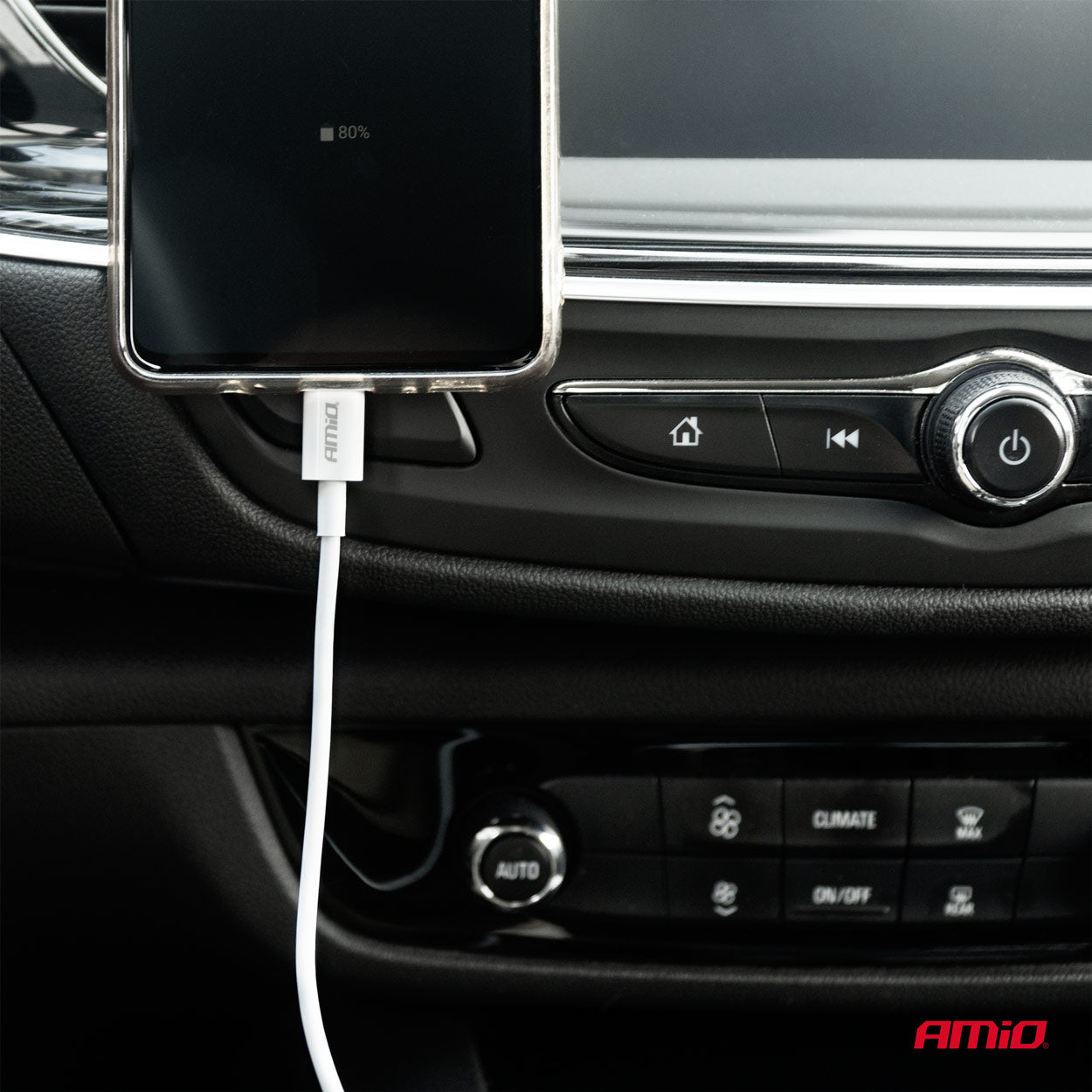 USB-A til Lightning-kabel med tilslutninger