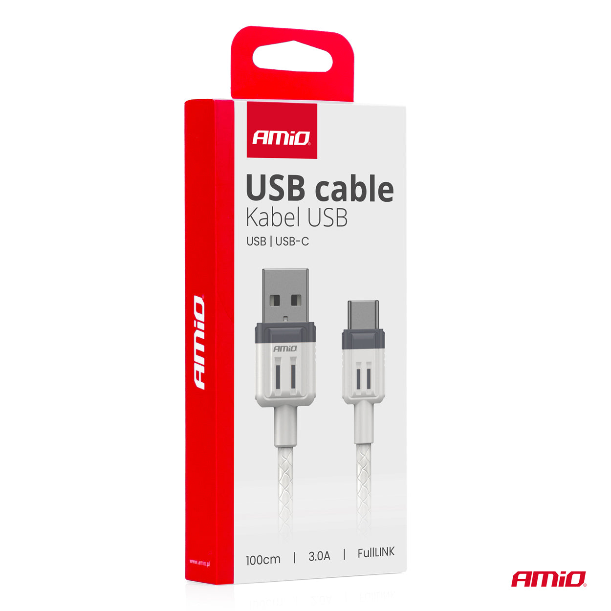 USB-A til USB-C-kabel til opladning og dataoverførsel