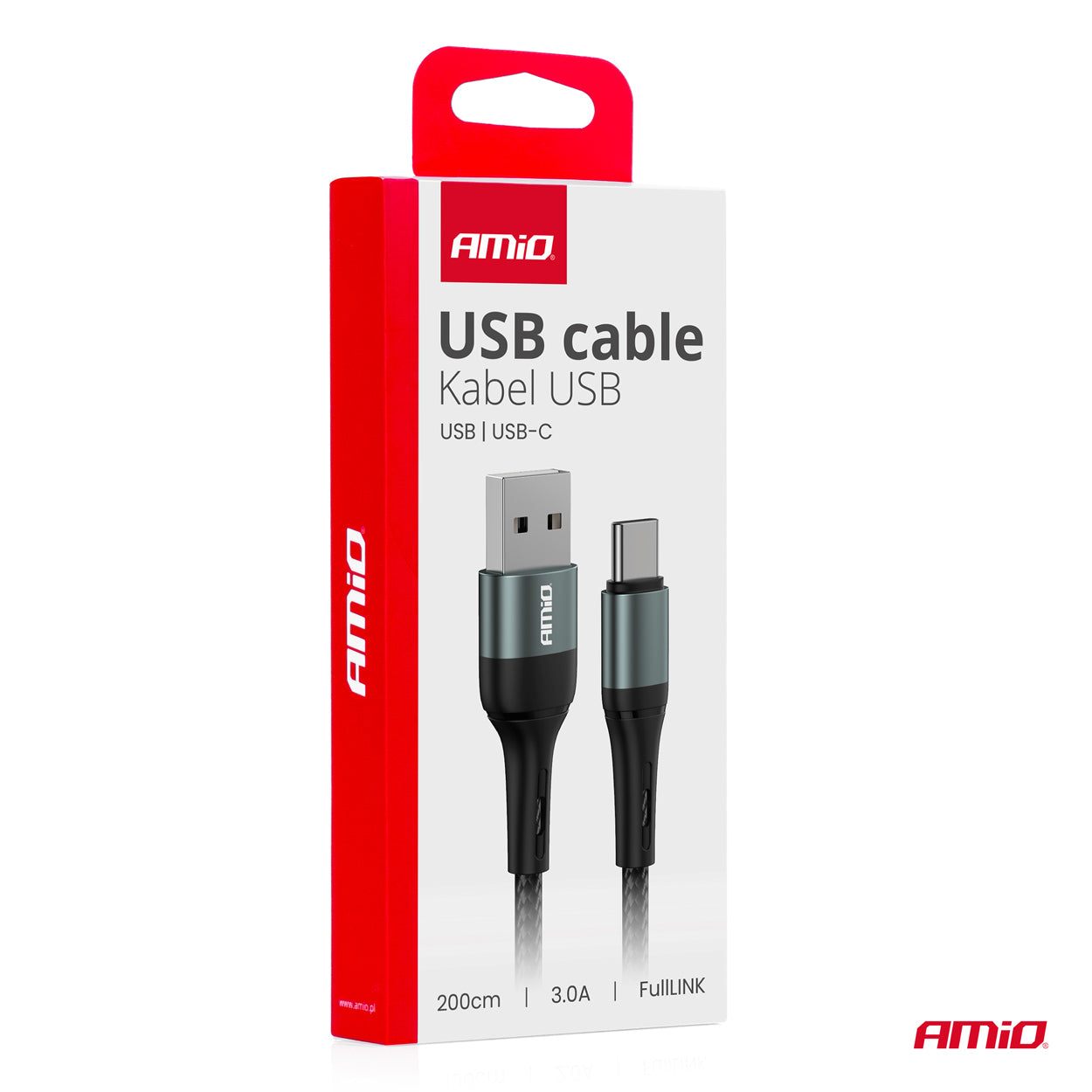 FullLINK USB-A til USB-C kabel til opladning og dataoverførsel