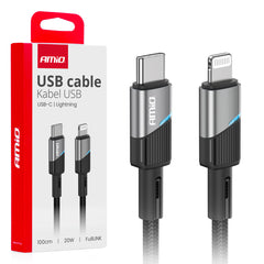 USB-C til Lightning-kabel på 100 cm