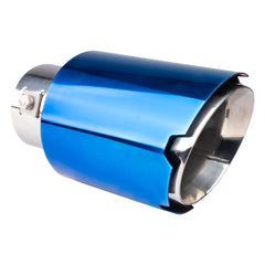 Blå udstødningsspids i rustfrit stål