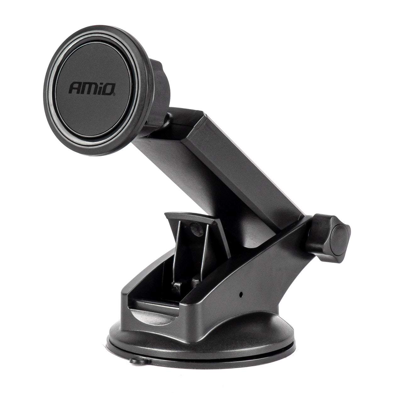Magnetisk mobilholder monteret på bilens forrude