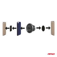 Justerbar magnetisk smartphoneholder til bil