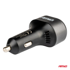 Biloplader med Quick Charge 3.0, PD 30W og indbygget voltmeter