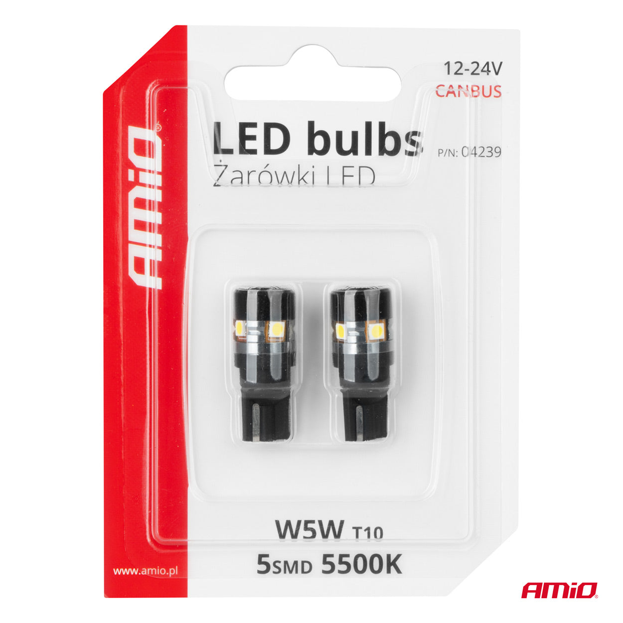 T10 W5W LED-pære til kabinebelysning