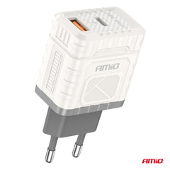 30 W GaN-vægoplader med USB-A- og USB-C-udgang