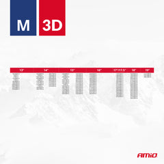 3D tekstil-snekæde M til kørsel på sne og is