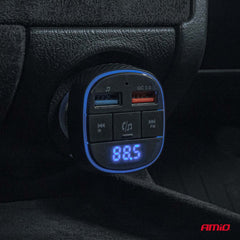 FM-transmitter med 2 USB-A-porte til bilradio