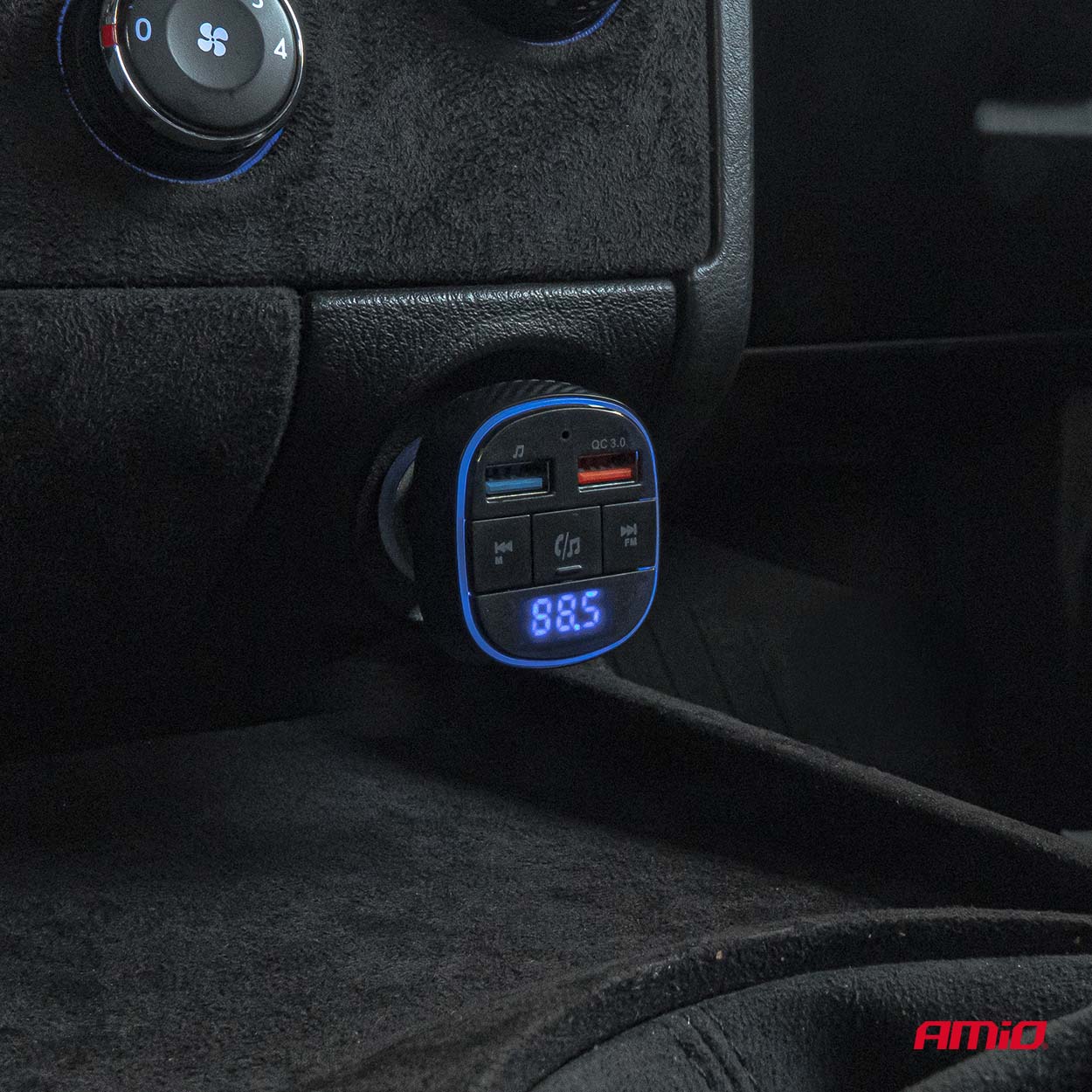 FM-transmitter til bil med håndfri opkald