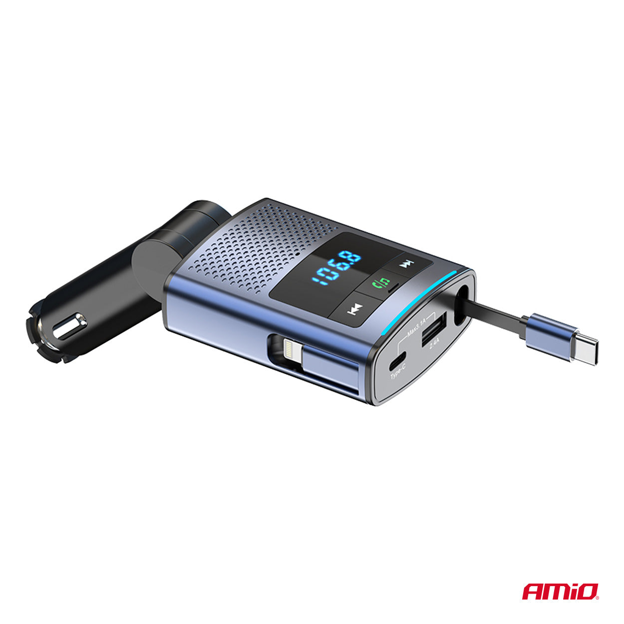 FM-sender med USB-opladning til bil