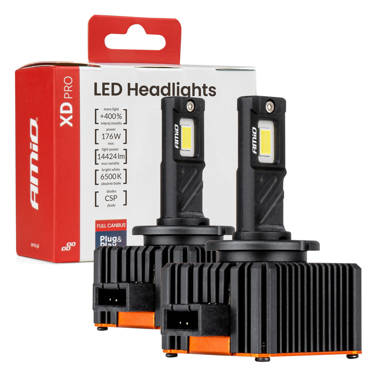 XD PRO LED-forlygtepærer til D3S med FULL CANBUS