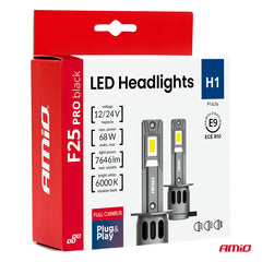 LED-forlygter H1 F25 PRO BLACK komponent
