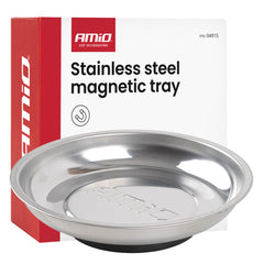 Vassoio magnetico in acciaio inox con diametro di 150 mm