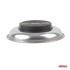 Vassoio magnetico con base rivestita in gomma