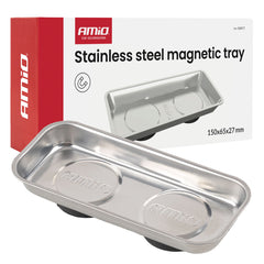 Vaschetta magnetica in acciaio inox 150 × 65 × 27 mm