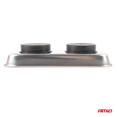 Vaschetta magnetica con forte tenuta su superfici metalliche