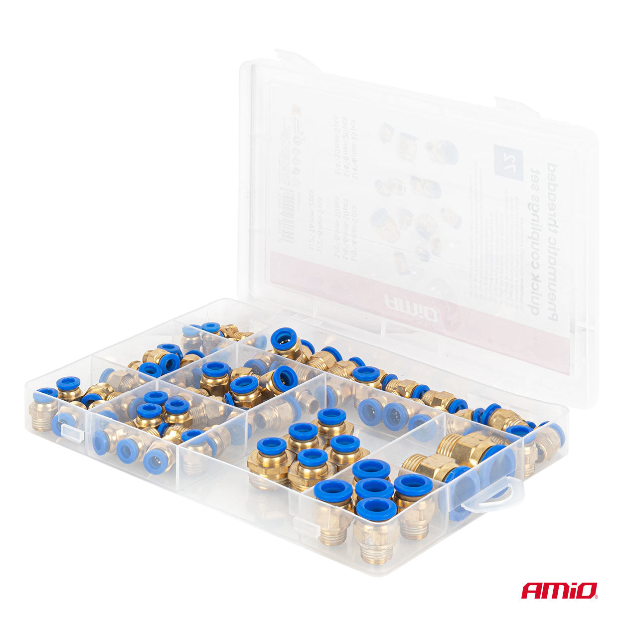 Set di raccordi pneumatici per tubi da 4-16 mm
