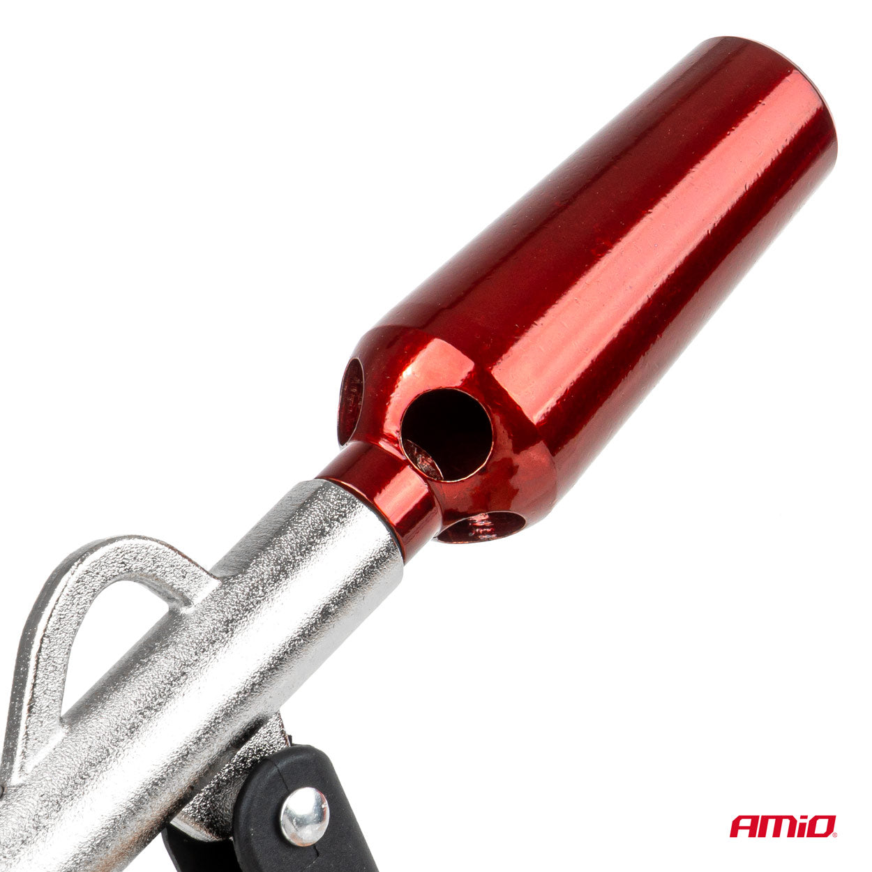 Pistola di soffiaggio ad aria compressa nera e rossa con ugello Venturi