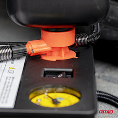 Set compatto per riparazione e gonfiaggio pneumatici da auto