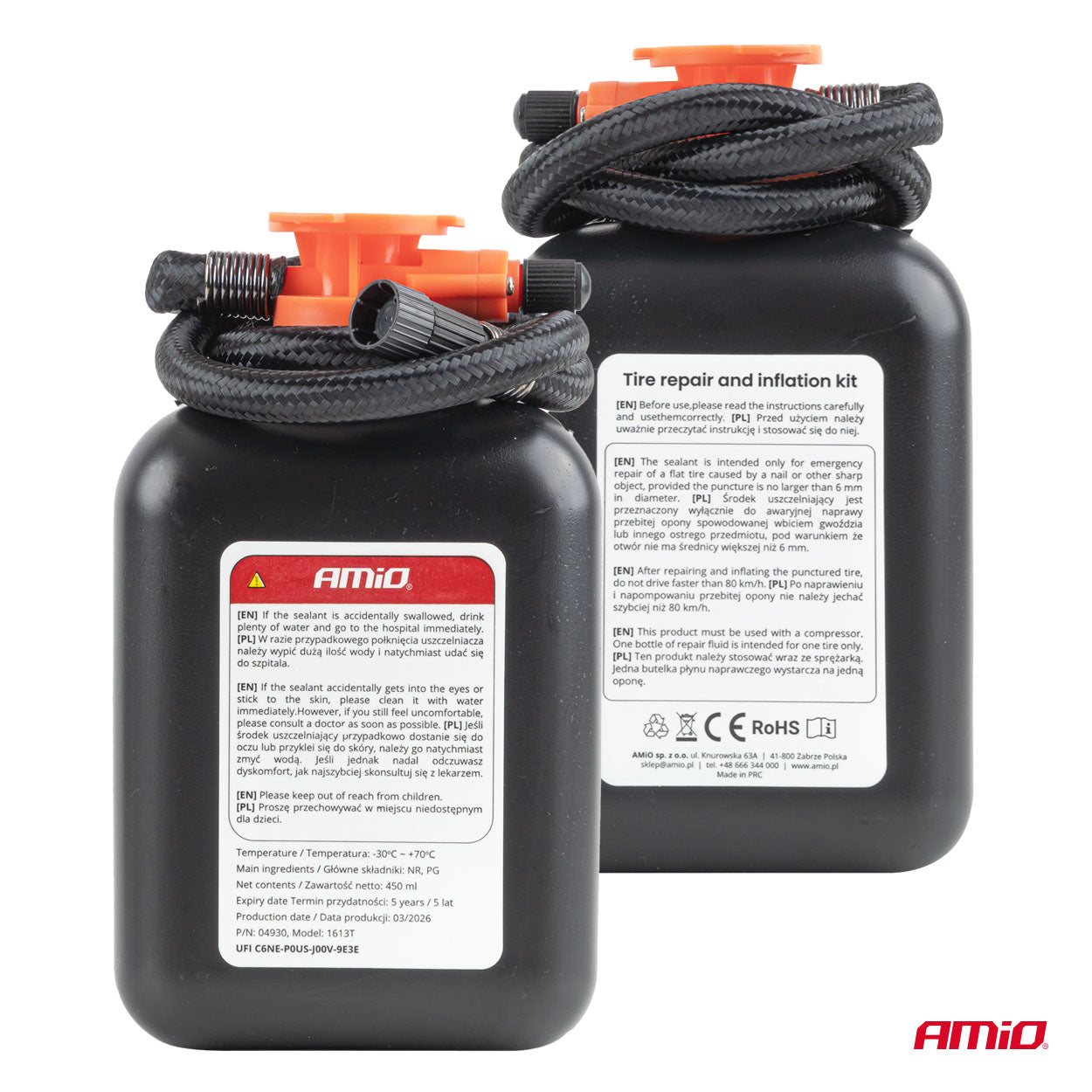 Kit di riparazione e gonfiaggio pneumatici per auto