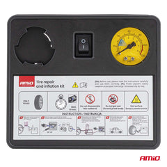 Kit di riparazione pneumatici 12 V con pressione massima di 120 PSI