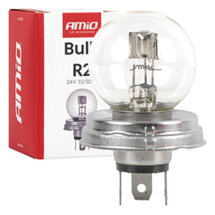 Lampadina alogena R2 24 V 55/50 W con attacco P45T