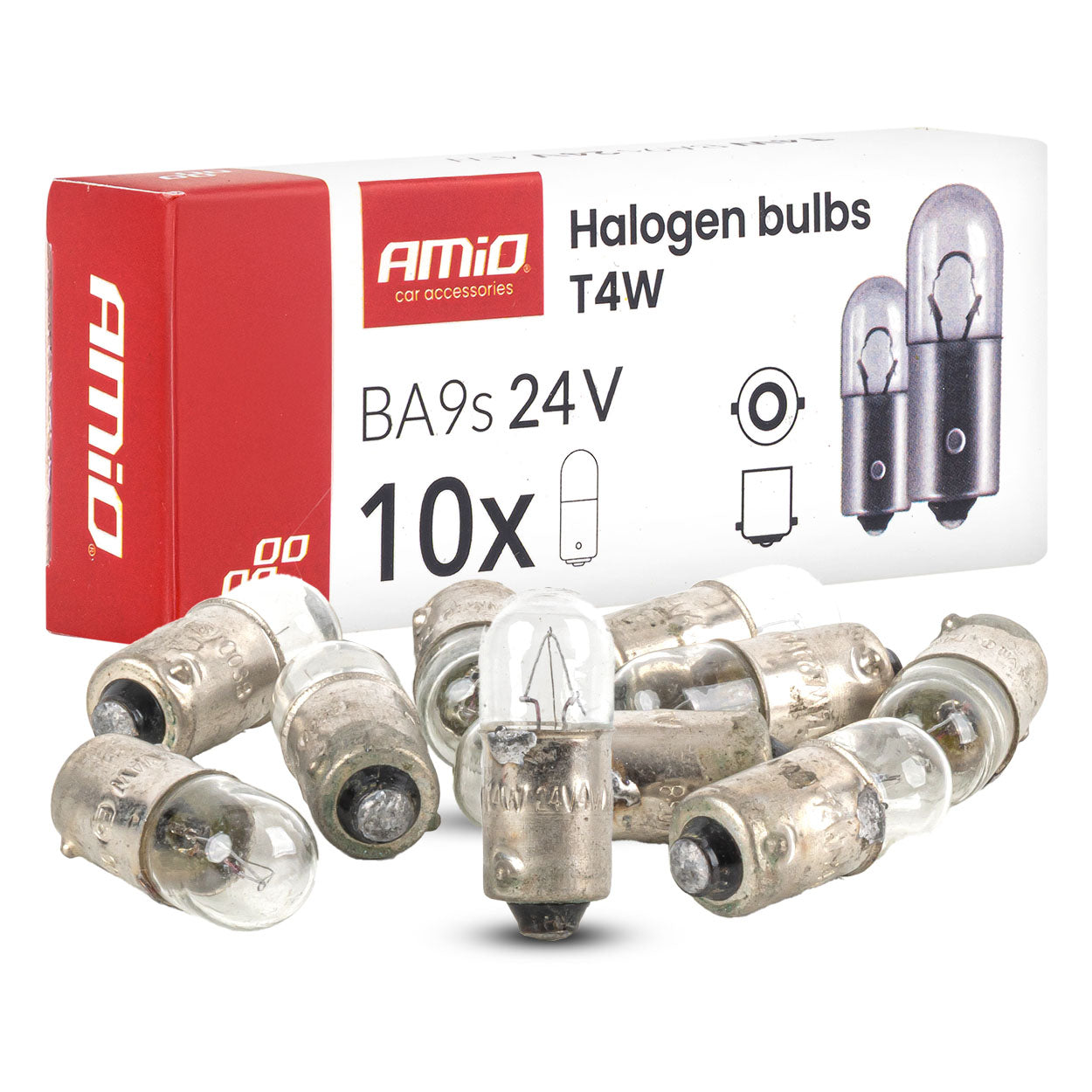 Lampadine alogene T4W 24 V 4 W con attacco BA9S