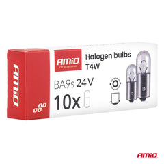 10 lampadine alogene T4W con attacco BA9S