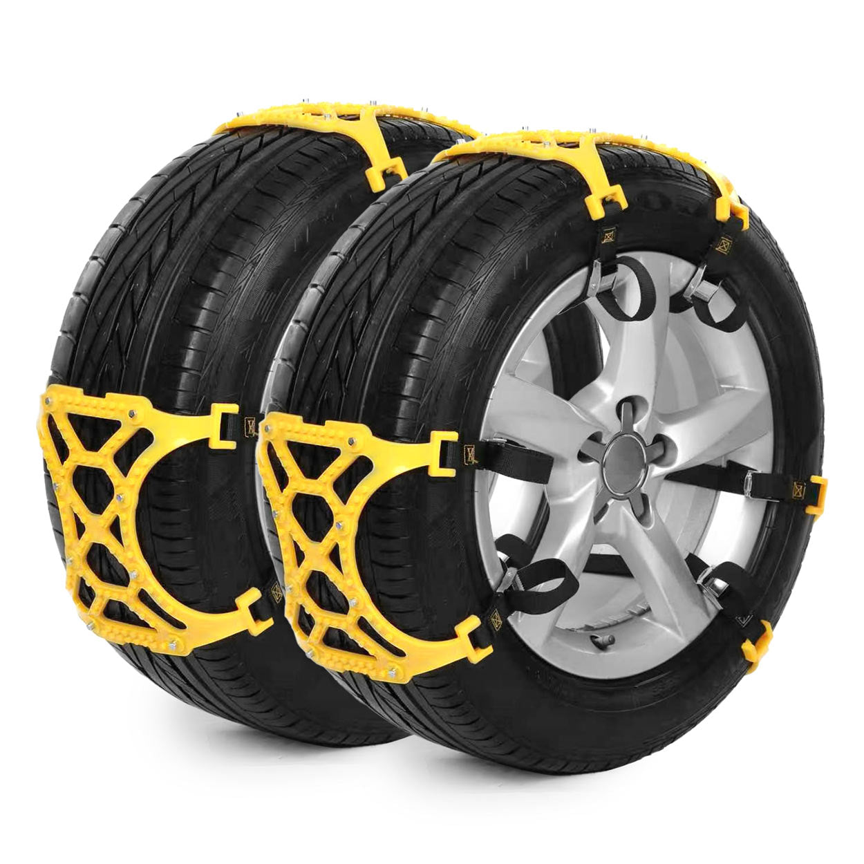 Set da 6 fasce antiscivolo per pneumatici auto