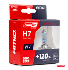 LumiTec H7 halogenpærer 24V 70W i DUO-sæt
