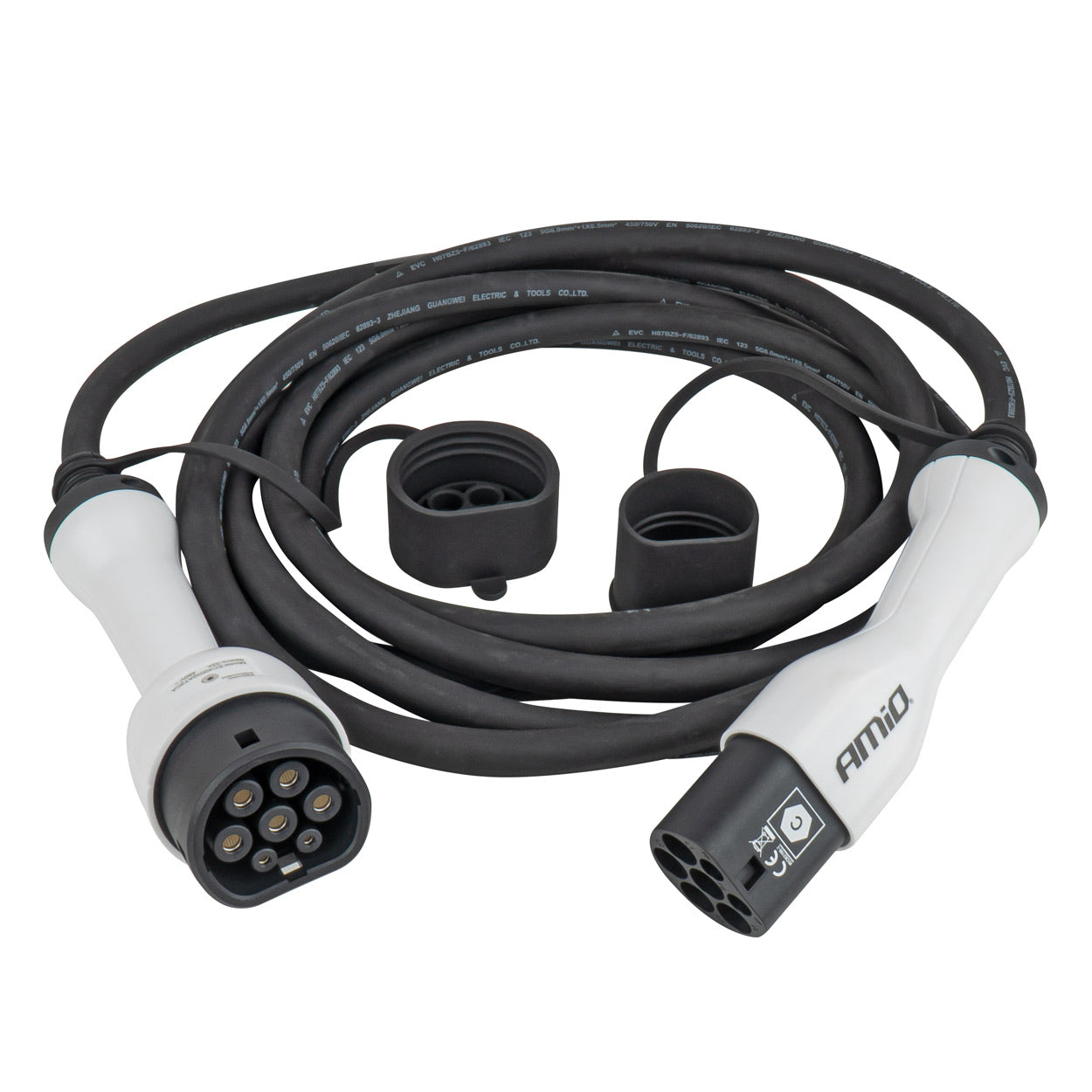 EV-ladekabel med Type 2 til Type 2-stik, 22 kW og 5 meter